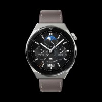 华为手表 Watch GT3pro 46mm 灰色真皮表带