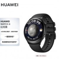 Watch4 46mm黑色氟橡胶表带