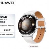 Watch4 46mm白色真皮表带