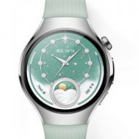 Watch5 42mm 极光绿 氟橡胶表带 不锈钢